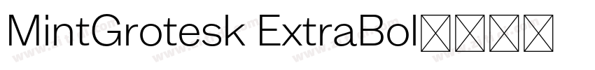 MintGrotesk ExtraBol字体转换 MintGrotesk ExtraBol字体转换